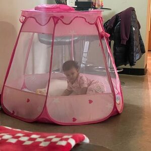 Pink Play Tent for babies girl